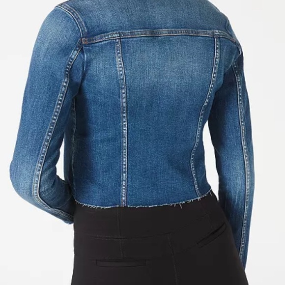 Bar III distress seam-detail jean jacket, size S denim jacket - Picture 8 of 15